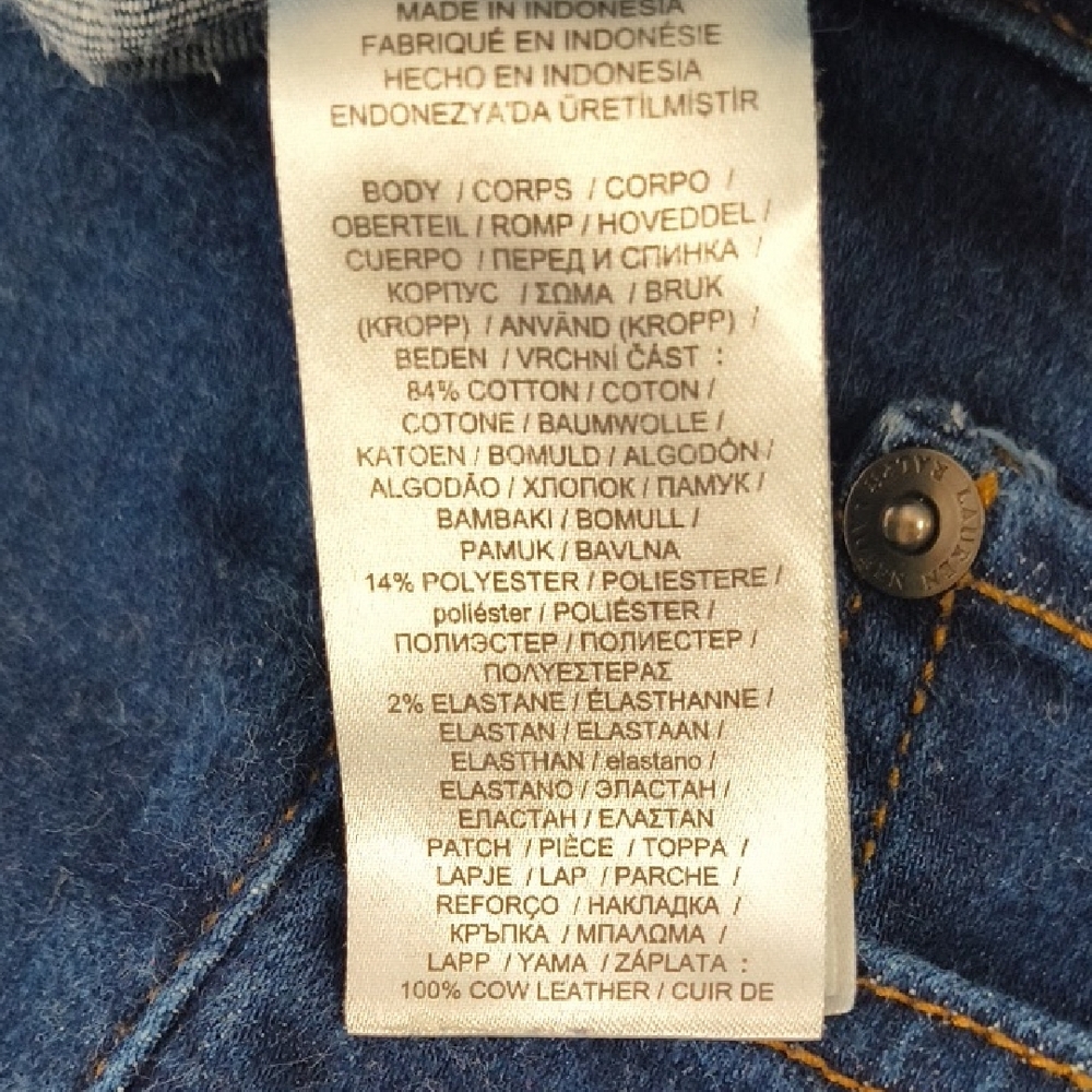 Lauren Ralph Lauren Women's Bootcut Blue Jeans Size 14 - Picture 8 of 8